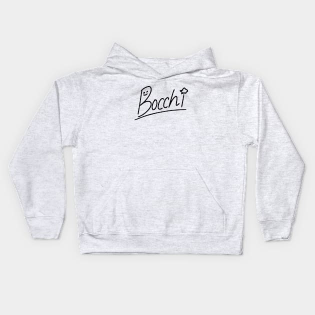 Bocchi the Rock! Bocchi-chan Signature Kids Hoodie by aniwear